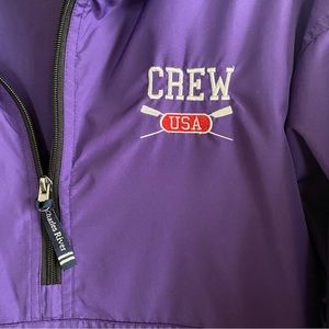 Charles River purple packable rain coat